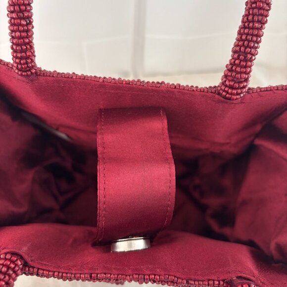 Made in India Bow Hand Held Bag - Maroon - Picture 9 of 13